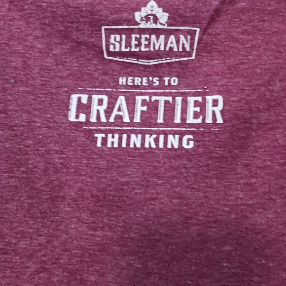 Sleeman Mens Burgundy Short Sleeve T Shirt - Picture 4 of 4